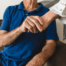 In-Home Care; Senior holding caregiver's hand