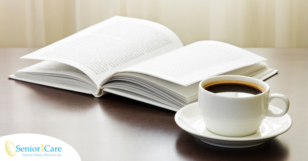 Taking some quiet time for yourself to read a book and have your cup of coffee can help you manage the stress that many caregivers face.