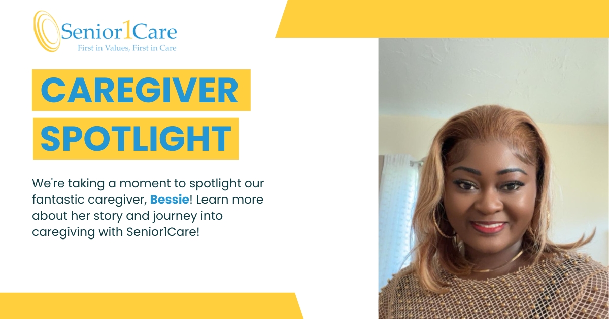 We're taking a moment to spotlight our fantastic caregiver, Bessie! Learn more about her story and journey into caregiving with Senior1Care!
