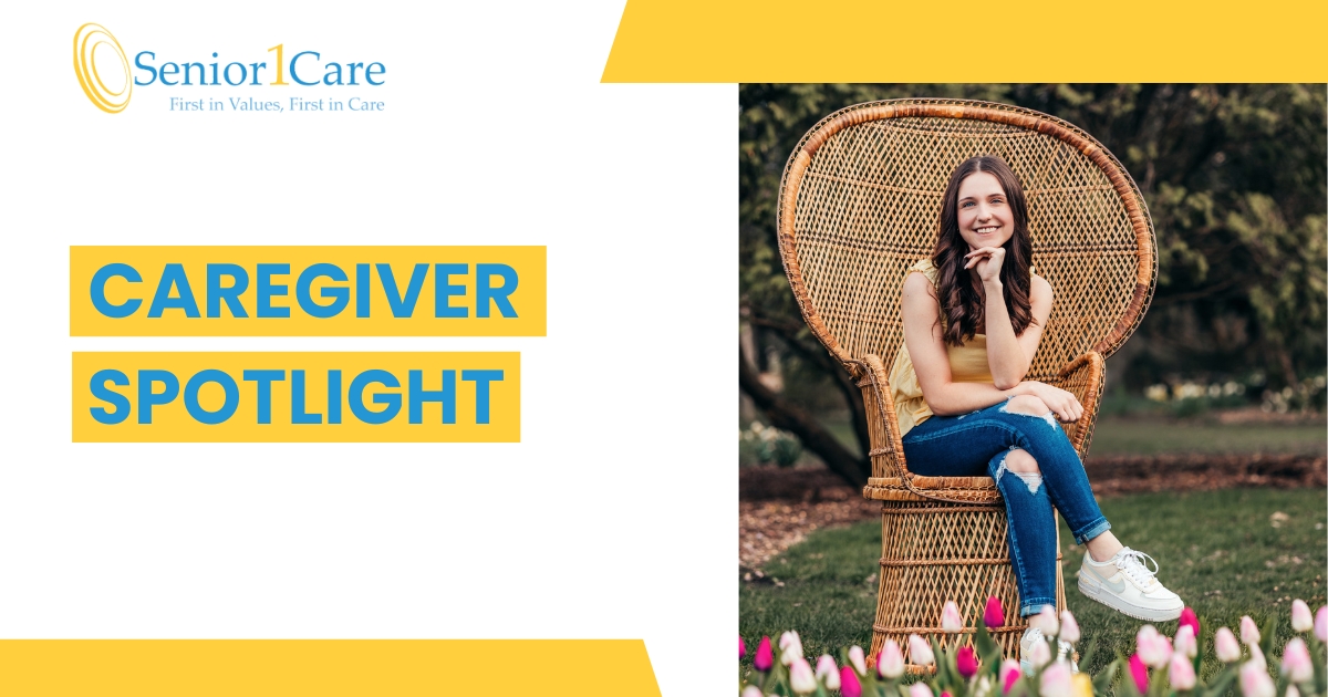 We're taking a moment to spotlight our fantastic caregiver, Chevy! Learn more about her story and journey into caregiving with Senior1Care!