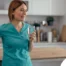 A home care aide in her daily routine.