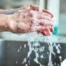 Observing hand hygiene as a part of caregiver wellness during flu season.